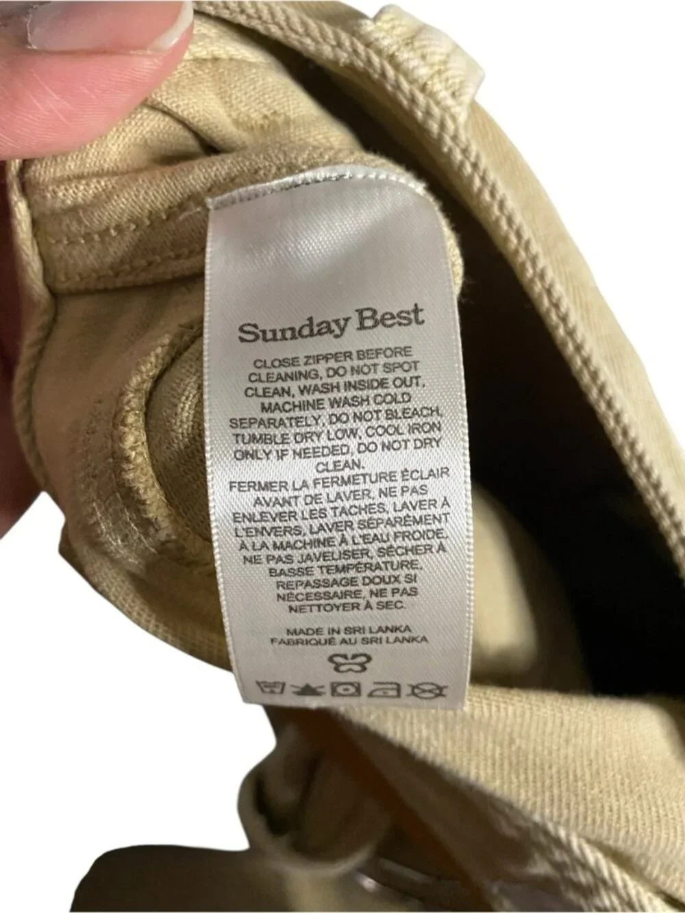 Aritzia x Sunday Best Women's Khaki/Tan Utility Straight Fit Cargo Pants